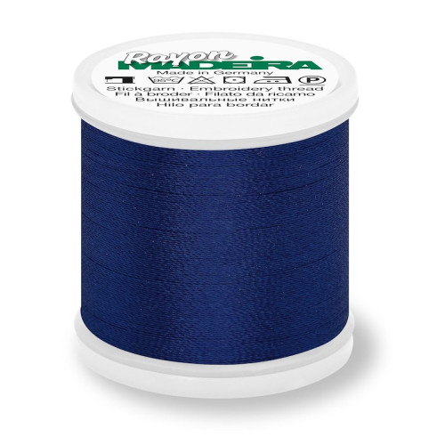 Madeira Rayon 40 machine embroidery thread 1000m spools 1242 medium dark navy